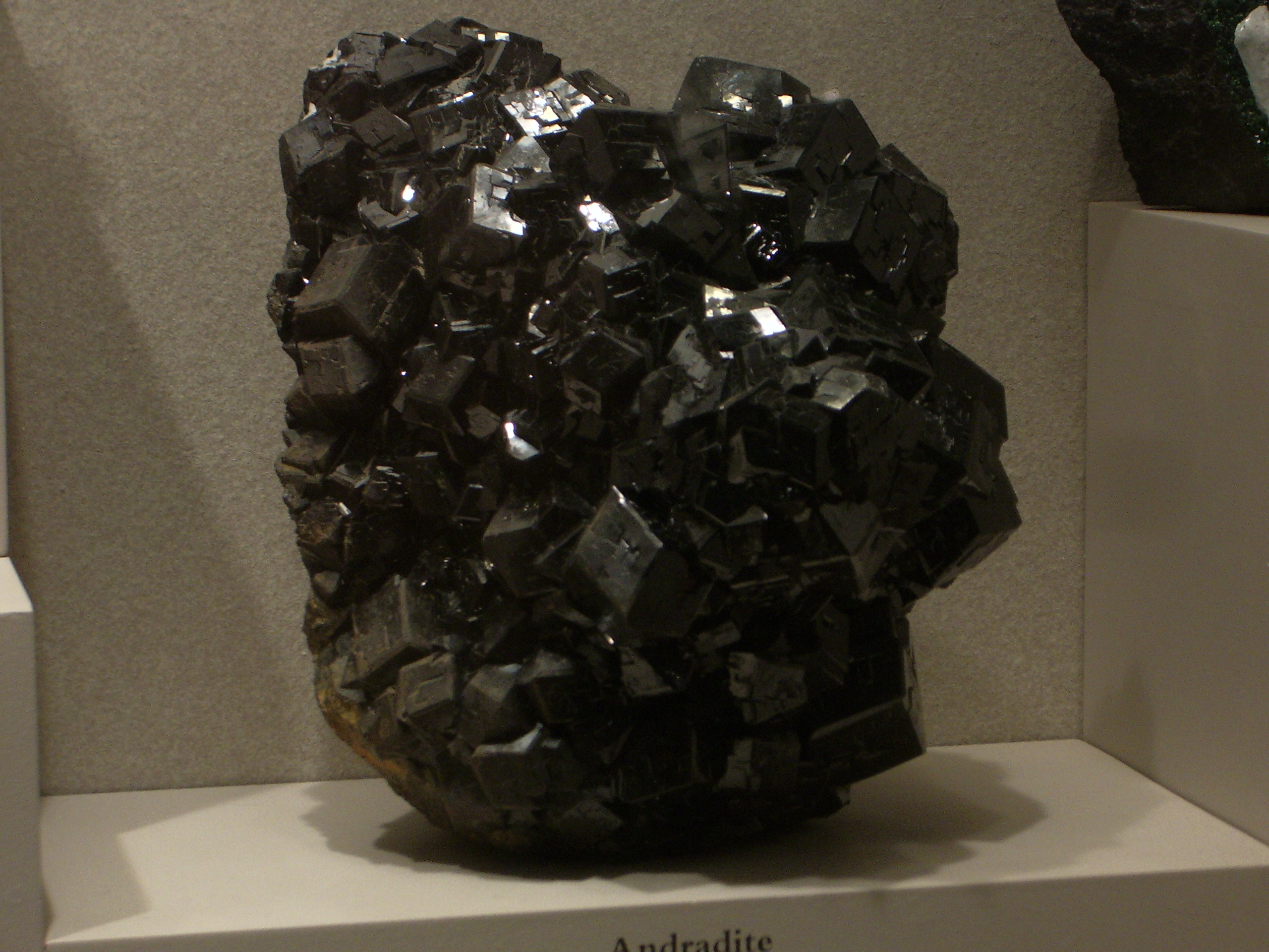 Black Adradite at the Smithsonian Museum of Natural History